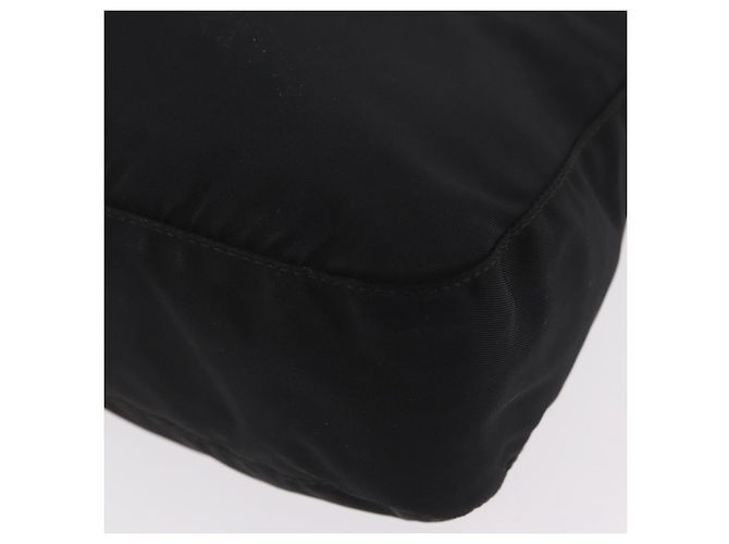 Sac à épaule PRADA Nylon Black Silver Auth mr3036A Noir Argenté - vue 20