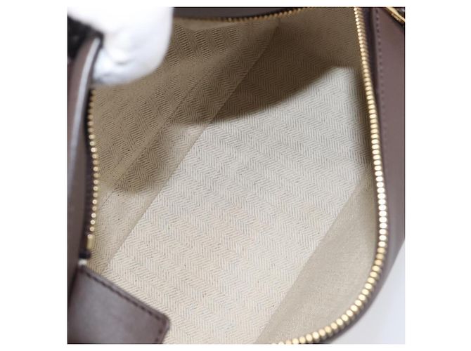Bolso LOEWE Puzzle Small de piel 2 vías Marrón Oro Auth 200778SAM Castaño Dorado - vista 10