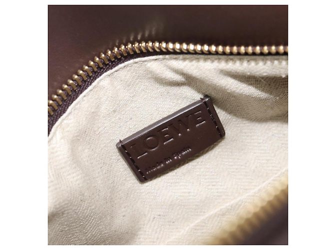 Bolso LOEWE Puzzle Small de piel 2 vías Marrón Oro Auth 200778SAM Castaño Dorado - vista 25