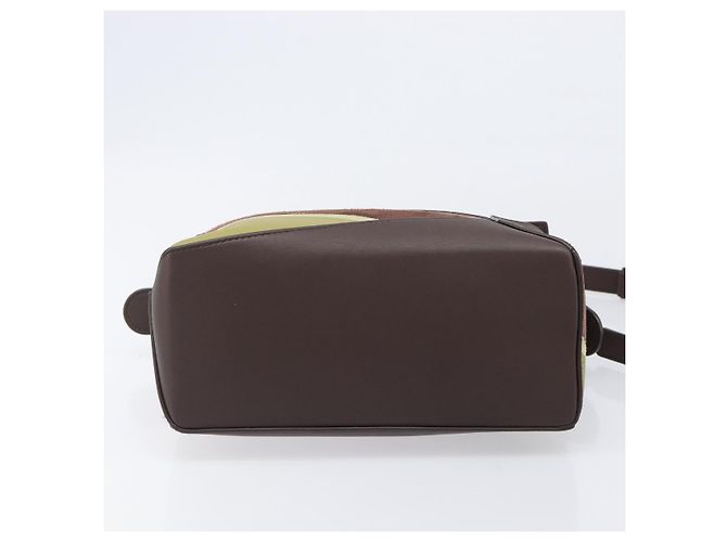 Bolso LOEWE Puzzle Small de piel 2 vías Marrón Oro Auth 200778SAM Castaño Dorado - vista 5