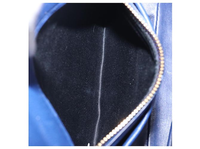 Borsa a mano Miu Miu Matelassé in pelle 2way Blu Tono Oro Auth BA15493V - vista 25