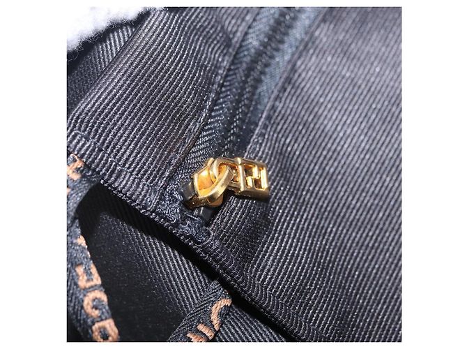 Borsa a tracolla FENDI Canvas Black Gold Tone Auth mr3048A Nero - vista 21
