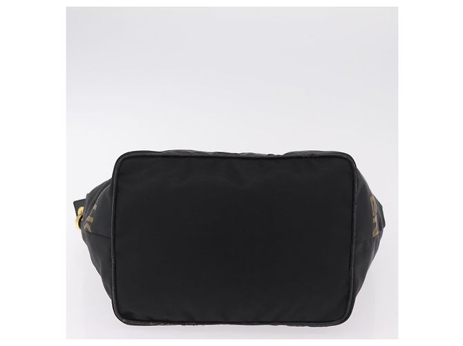 Borsa a tracolla FENDI Canvas Black Gold Tone Auth mr3048A Nero - vista 5