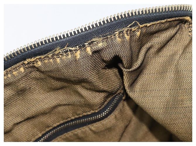 FENDI Zucca Canvas Vanity Handtasche Schwarz Braun Auth 206079 - Ansicht 10