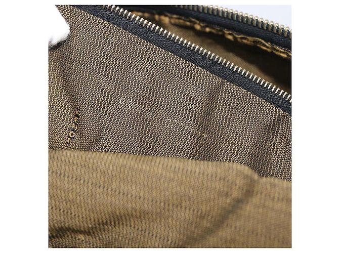 FENDI Zucca Canvas Vanity Handtasche Schwarz Braun Auth 206079 - Ansicht 12