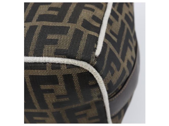 FENDI Zucca Canvas Vanity Handtasche Schwarz Braun Auth 206079 - Ansicht 17