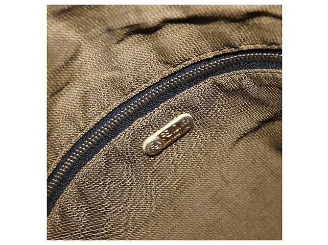 FENDI Zucca Canvas Vanity Handtasche Schwarz Braun Auth 206079 - Ansicht 21