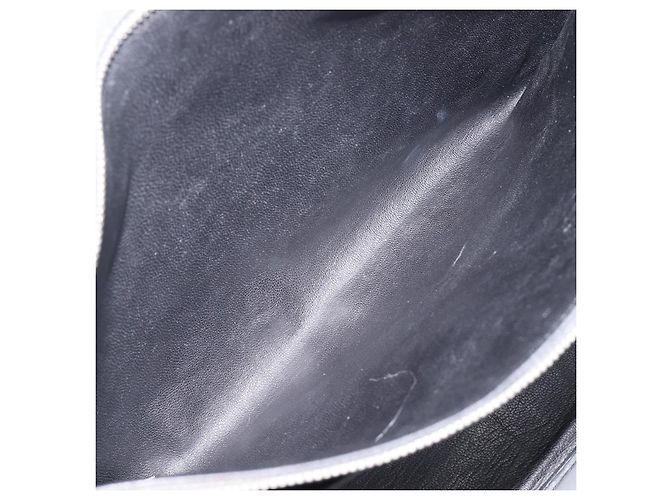 Borsa da lavoro PRADA pelle Saffiano Grigio Argento Auth bs37335A Marrone - vista 24