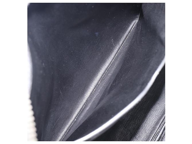 Borsa da lavoro PRADA pelle Saffiano Grigio Argento Auth bs37335A Marrone - vista 25