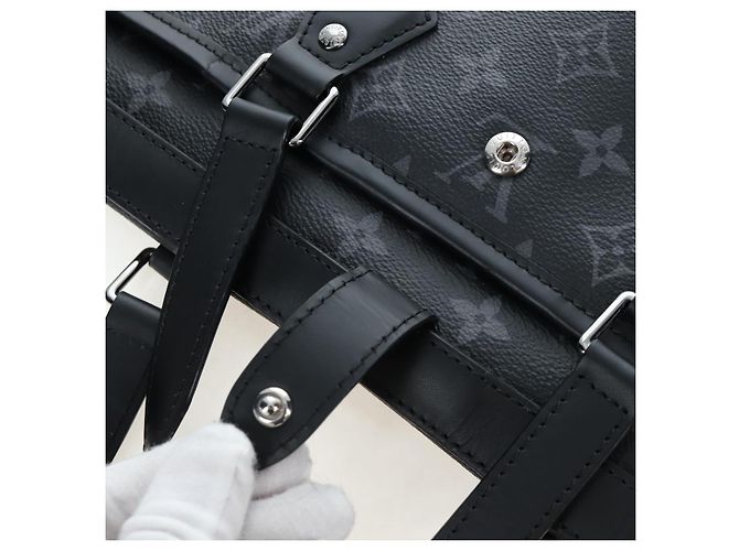 LOUIS VUITTON Monogram Eclipse Porto Abi 1 Garment Cover M43686 Auth gh2411SAV Monogramma - vista 22
