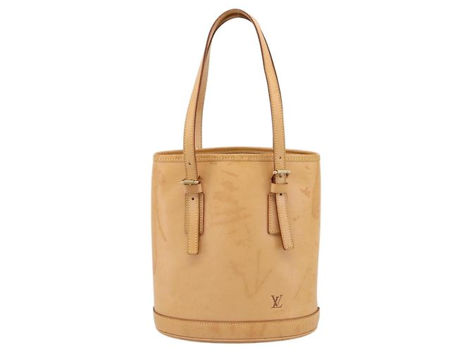 Borsa a tracolla LOUIS VUITTON Nomad Bucket PM Beige M85001 LV Auth gh2389V - vista 13