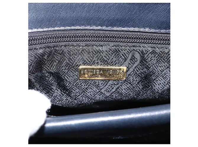 Borsa a tracolla Bottega Veneta INTRECCIATO in pelle nera e oro Auth mr2936 Nero - vista 19