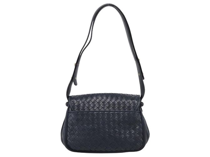Borsa a tracolla Bottega Veneta INTRECCIATO in pelle nera e oro Auth mr2936 Nero - vista 2