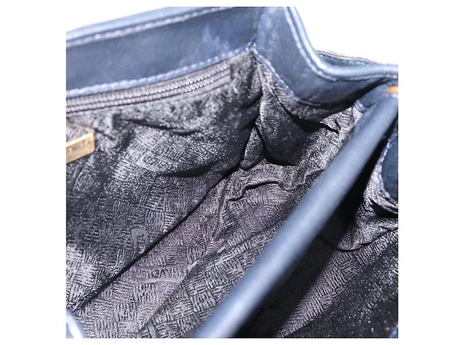 Borsa a tracolla Bottega Veneta INTRECCIATO in pelle nera e oro Auth mr2936 Nero - vista 20