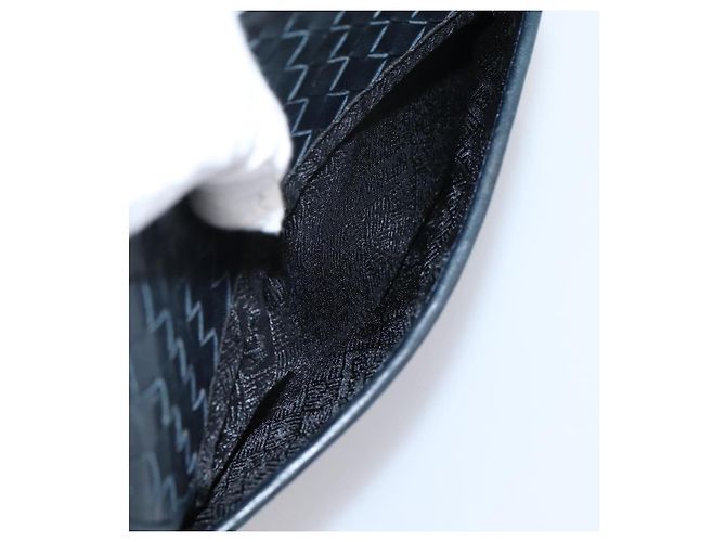 Borsa a tracolla Bottega Veneta INTRECCIATO in pelle nera e oro Auth mr2936 Nero - vista 25