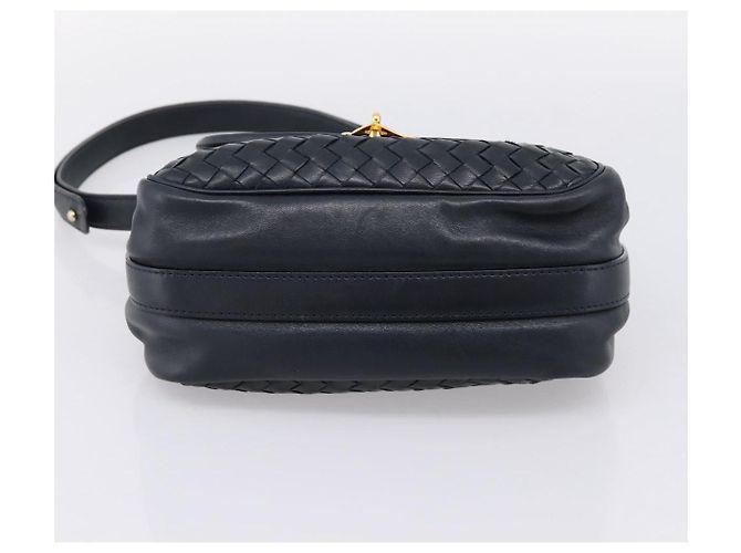Borsa a tracolla Bottega Veneta INTRECCIATO in pelle nera e oro Auth mr2936 Nero - vista 5