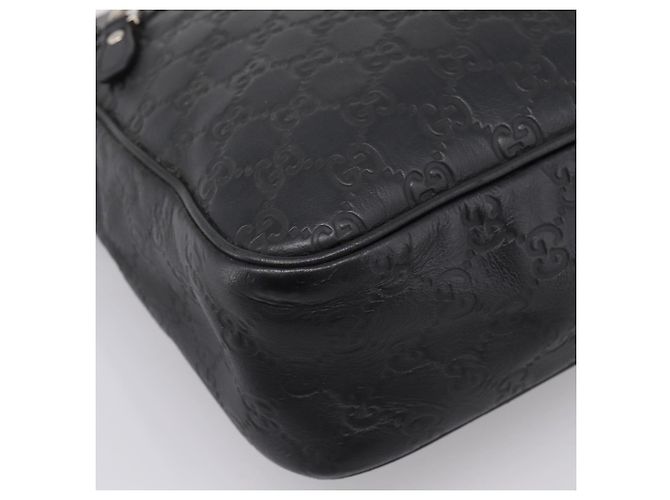 Borsa a tracolla GUCCI GuccissimaGG in pelle nera e argento 322080 Auth bs37071 Nero - vista 15