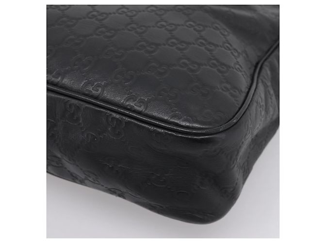 Borsa a tracolla GUCCI GuccissimaGG in pelle nera e argento 322080 Auth bs37071 Nero - vista 16