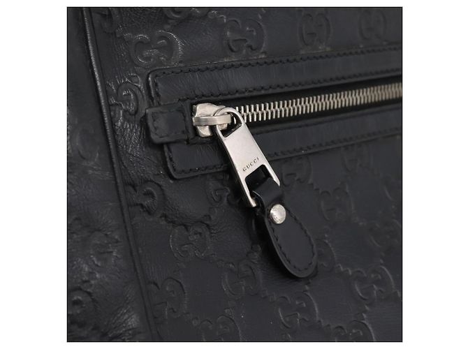 Borsa a tracolla GUCCI GuccissimaGG in pelle nera e argento 322080 Auth bs37071 Nero - vista 23