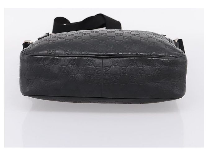 Borsa a tracolla GUCCI GuccissimaGG in pelle nera e argento 322080 Auth bs37071 Nero - vista 5