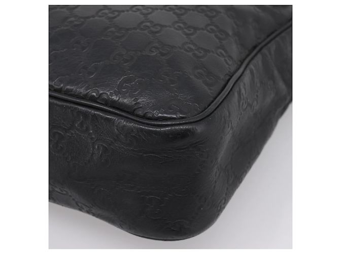 Borsa a tracolla GUCCI GuccissimaGG in pelle nera e argento 322080 Auth bs37071 Nero - vista 9