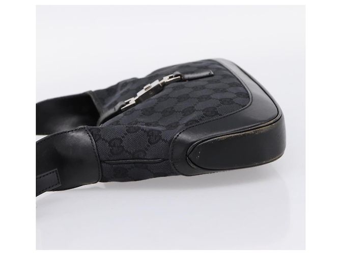 Borsa GUCCI GG Canvas Jackie Nera 001 3735 Auth gh2405 Nero - vista 3