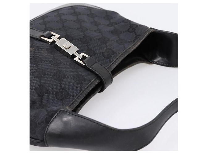 Borsa GUCCI GG Canvas Jackie Nera 001 3735 Auth gh2405 Nero - vista 6