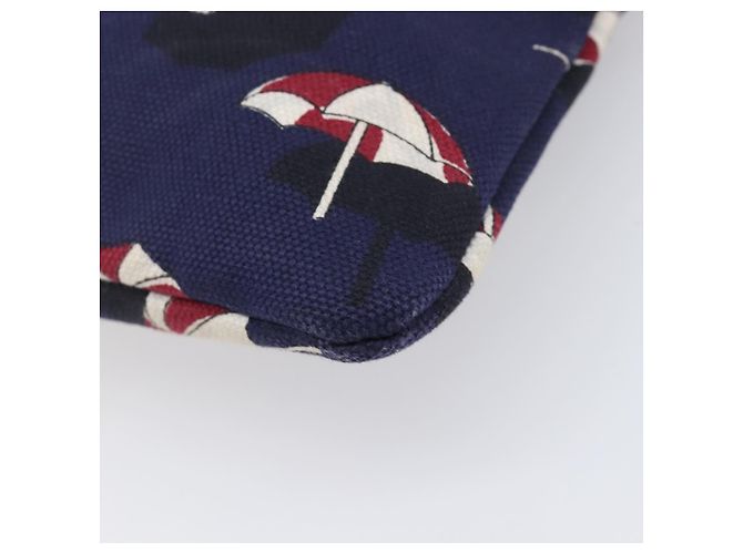 Borsa a pochette GUCCI Canvas Navy Gold Tone 286209 Auth bs37249 Blu navy - vista 15
