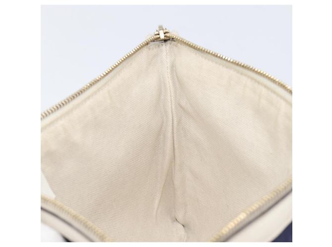 Borsa a pochette GUCCI Canvas Navy Gold Tone 286209 Auth bs37249 Blu navy - vista 18