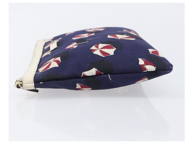 Borsa a pochette GUCCI Canvas Navy Gold Tone 286209 Auth bs37249 Blu navy - vista 4