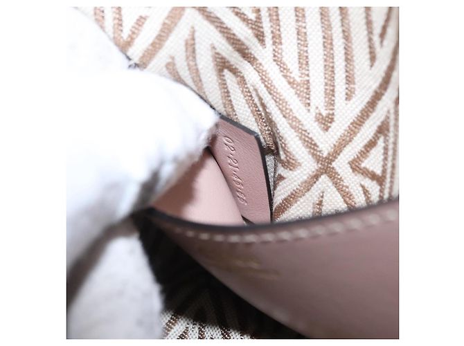 Chloé Bolsa de mão Chloe Dahlia Mini em couro 2way Rosa Tom Dourado Auth BA15544M - vista 11