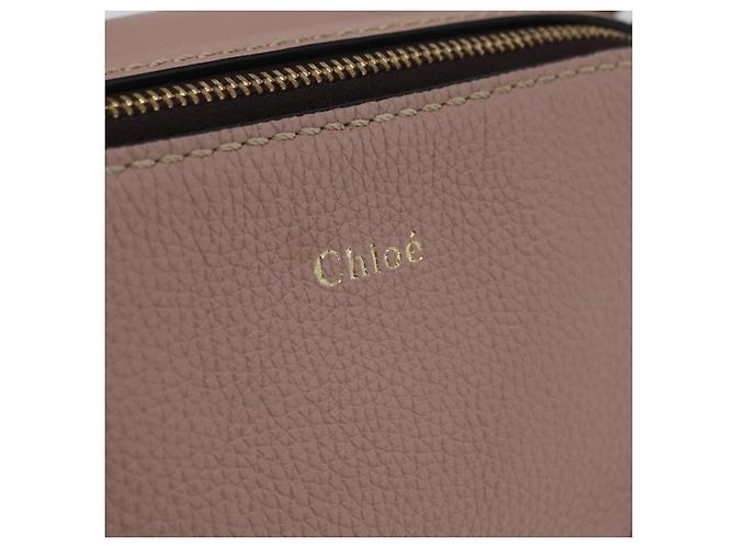 Chloé Bolsa de mão Chloe Dahlia Mini em couro 2way Rosa Tom Dourado Auth BA15544M - vista 20