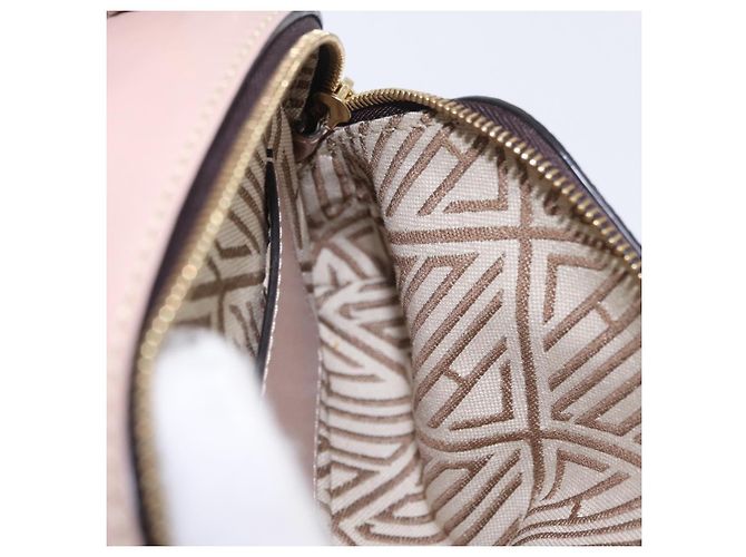 Chloé Bolsa de mão Chloe Dahlia Mini em couro 2way Rosa Tom Dourado Auth BA15544M - vista 23