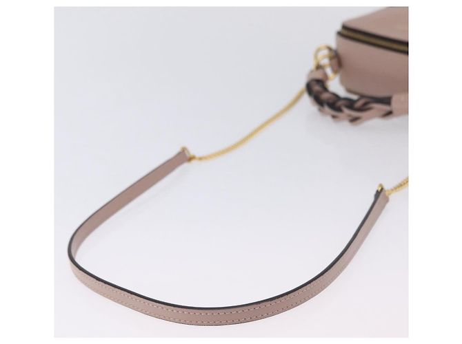 Chloé Bolsa de mão Chloe Dahlia Mini em couro 2way Rosa Tom Dourado Auth BA15544M - vista 8