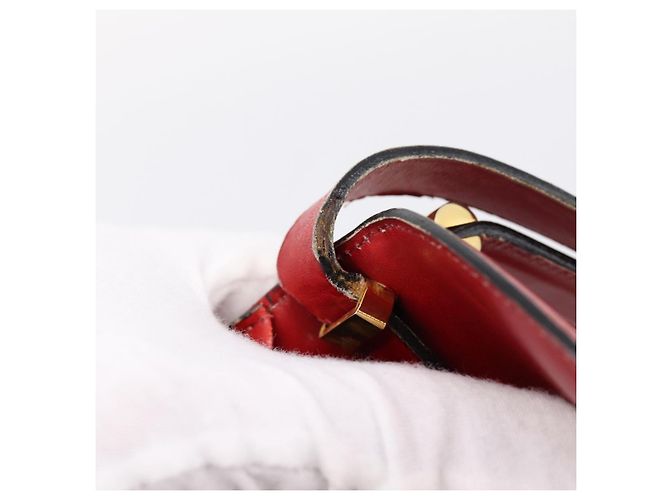Borsa a mano Christian Dior in pelle 2way rossa tono oro Auth bs37235 Rosso - Ansicht 10