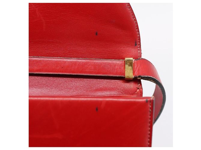 Borsa a mano Christian Dior in pelle 2way rossa tono oro Auth bs37235 Rosso - Ansicht 11