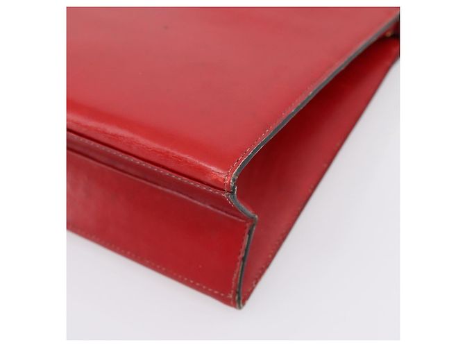 Borsa a mano Christian Dior in pelle 2way rossa tono oro Auth bs37235 Rosso - Ansicht 16