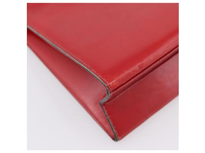 Borsa a mano Christian Dior in pelle 2way rossa tono oro Auth bs37235 Rosso - Ansicht 17