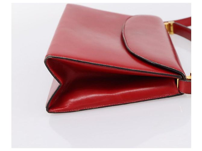 Borsa a mano Christian Dior in pelle 2way rossa tono oro Auth bs37235 Rosso - Ansicht 4