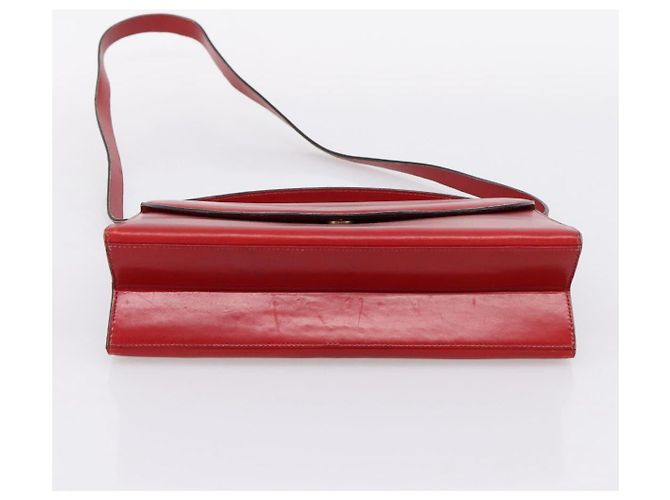 Borsa a mano Christian Dior in pelle 2way rossa tono oro Auth bs37235 Rosso - Ansicht 5