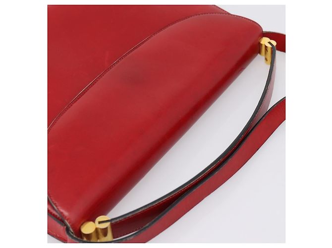 Borsa a mano Christian Dior in pelle 2way rossa tono oro Auth bs37235 Rosso - Ansicht 6
