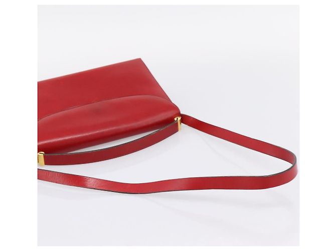 Borsa a mano Christian Dior in pelle 2way rossa tono oro Auth bs37235 Rosso - Ansicht 7