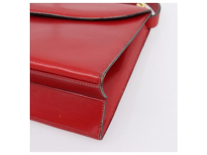 Borsa a mano Christian Dior in pelle 2way rossa tono oro Auth bs37235 Rosso - Ansicht 8