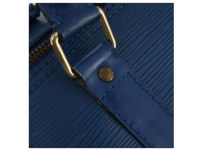 LOUIS VUITTON Epi Keepall 55 Boston Bag Toledo Blue M42955 LV Auth 193385 Azul - vista 17