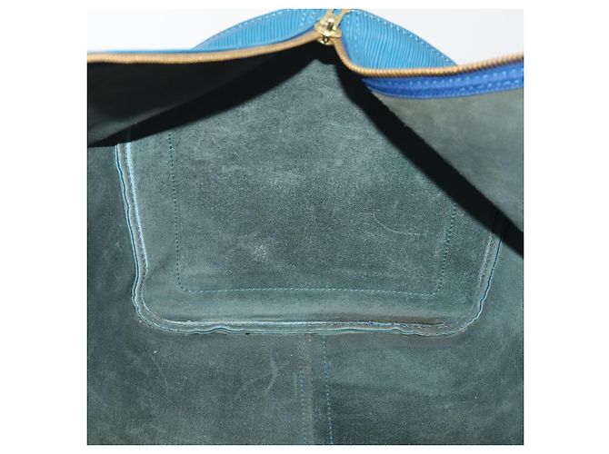 LOUIS VUITTON Epi Keepall 55 Boston Bag Toledo Blue M42955 LV Auth 193385 Azul - vista 19