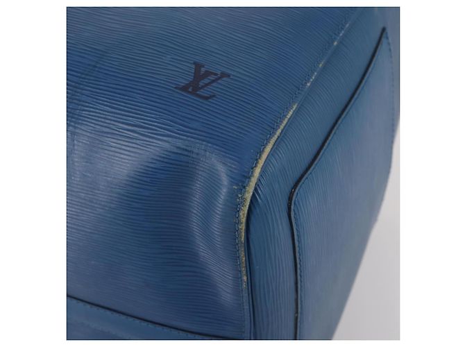 LOUIS VUITTON Epi Keepall 55 Boston Bag Toledo Blue M42955 LV Auth 193385 Azul - vista 9
