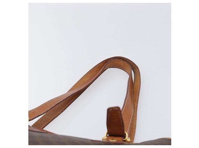 Céline CELINE Macadam Canvas Tote Bag PVC Leder Brown Gold Auth 204214 Braun Golden - Ansicht 14