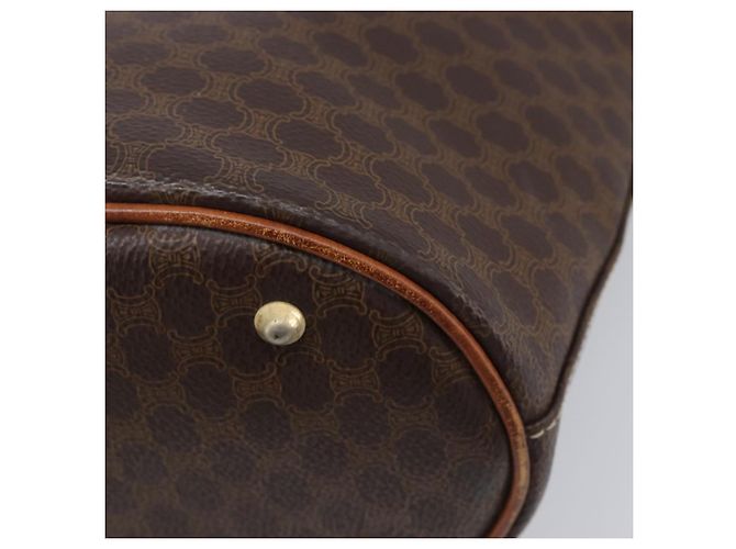 Céline CELINE Macadam Canvas Tote Bag PVC Leder Brown Gold Auth 204214 Braun Golden - Ansicht 17