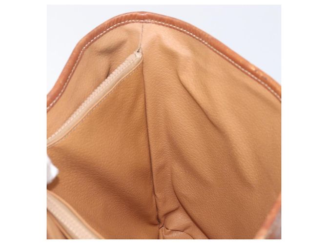 Céline CELINE Macadam Canvas Tote Bag PVC Leder Brown Gold Auth 204214 Braun Golden - Ansicht 22