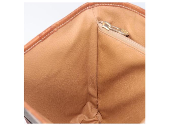 Céline CELINE Macadam Canvas Tote Bag PVC Leder Brown Gold Auth 204214 Braun Golden - Ansicht 23